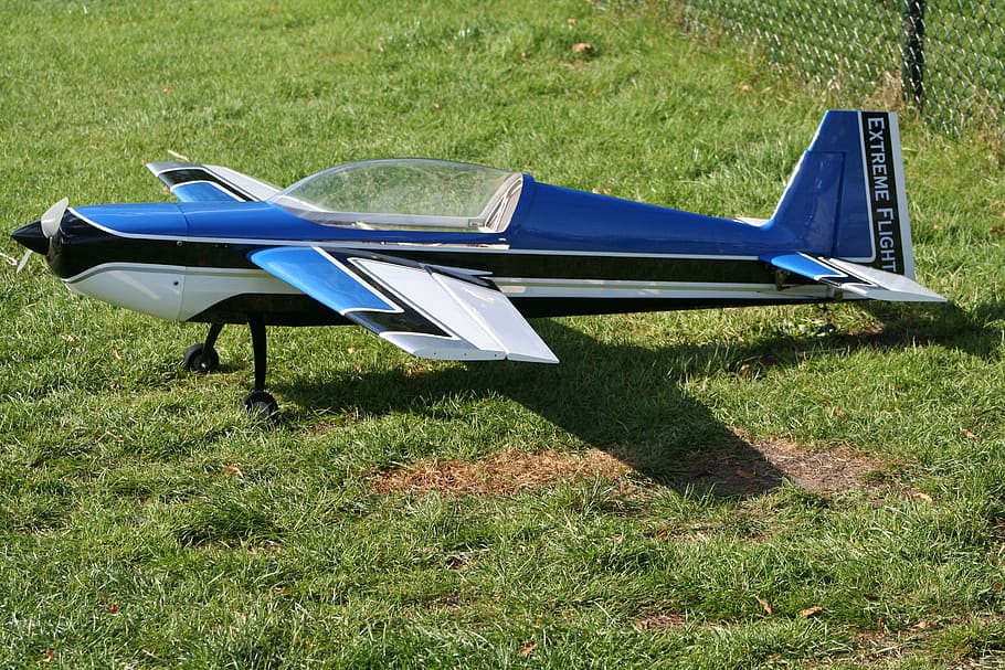 modeling, hobby, plane, grass, plant, air vehicle, field, airplane HD wallpaper