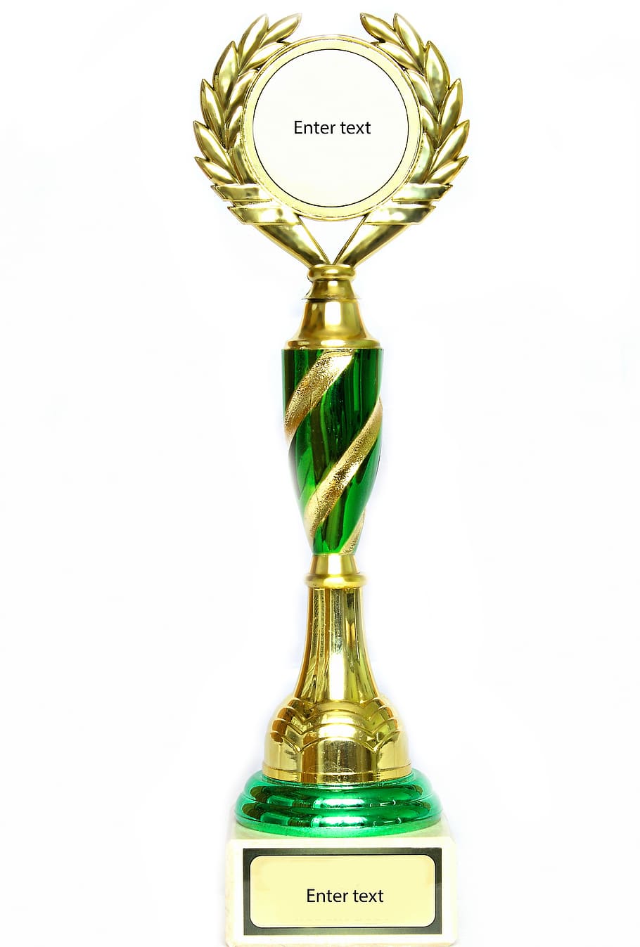 gold-colored and green trophy, cup, winner, enter, champions