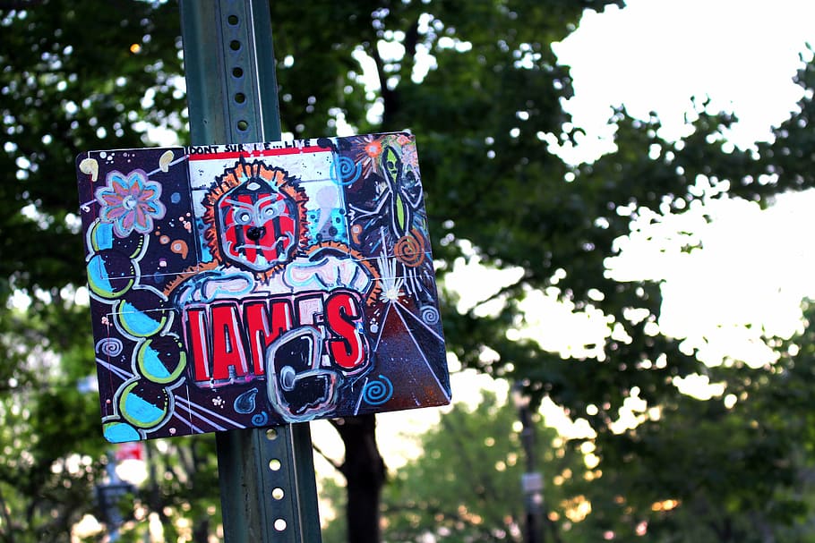 graffiti, sign, sunset, grunge, drawing, spray paint, artistic HD wallpaper