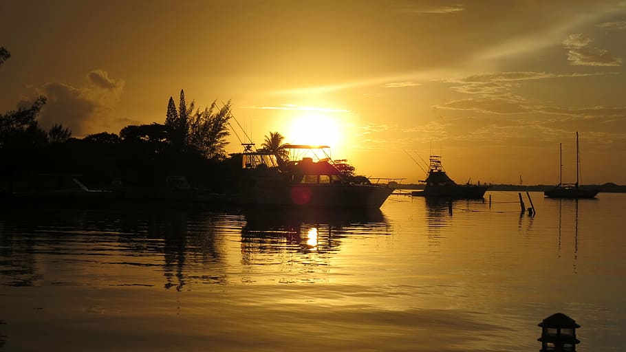 sol, vessel, by sunsets, tranquility, nature, litoral, horizon HD wallpaper