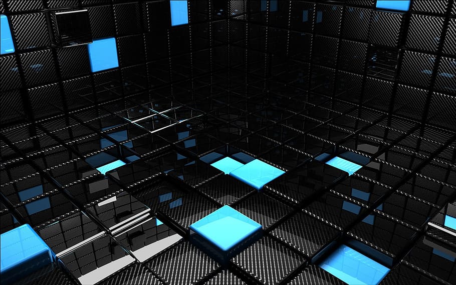 black and blue check illustation graphics, background, with HD wallpaper