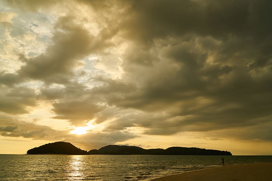 ada, beach, solar, clouds, marine, sky, peace, nature, landscape HD wallpaper