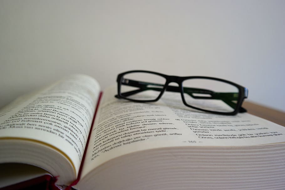 book, document, education, eyeglasses, facts, ideas, knowledge, HD wallpaper