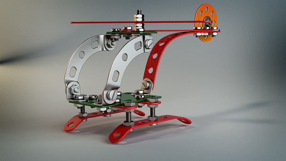 selective focus photo of red and gray helicopter toy, technology HD wallpaper