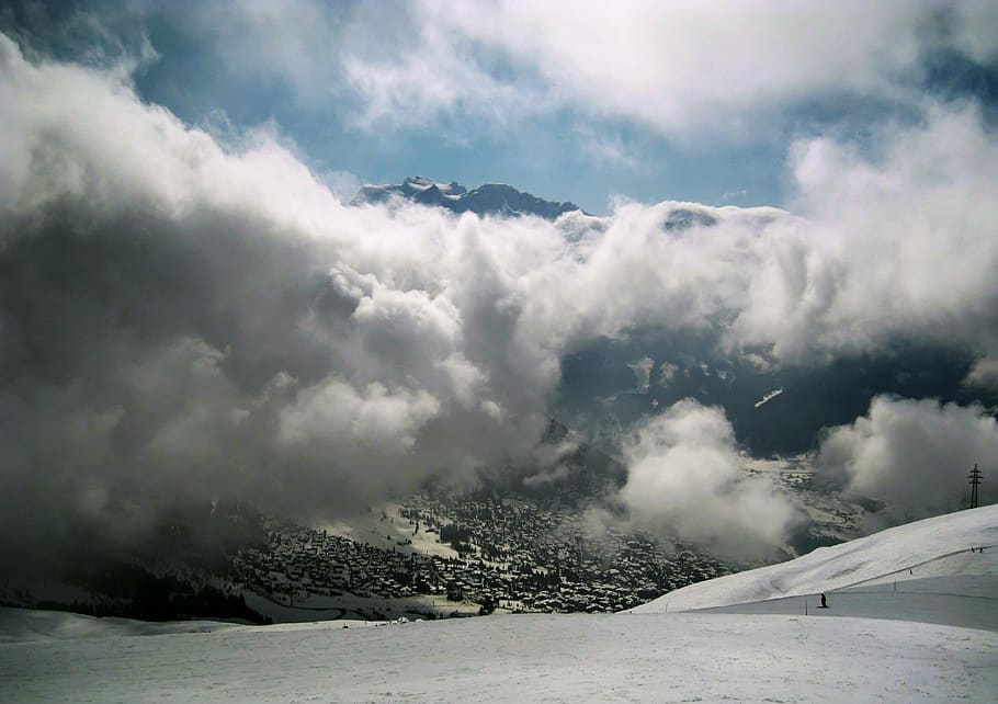 snow, alpine, winter, white, mountains, cold, snowfield, winter dream HD wallpaper
