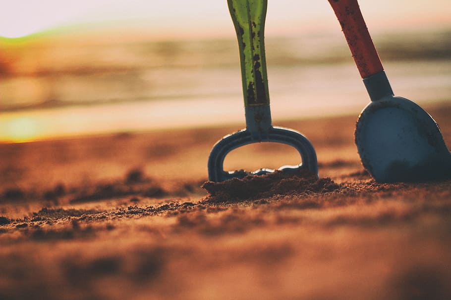sand, beach, sunset, beach sand, summer, ocean, sea, vacation HD wallpaper