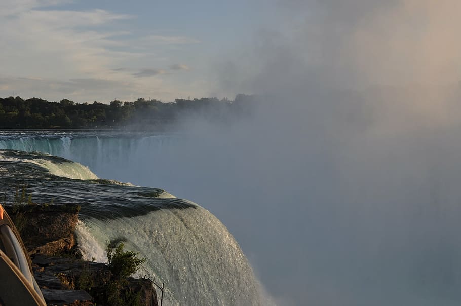 niagara, falls, canada, waterfall, mist, natural, ontario, tourism HD wallpaper