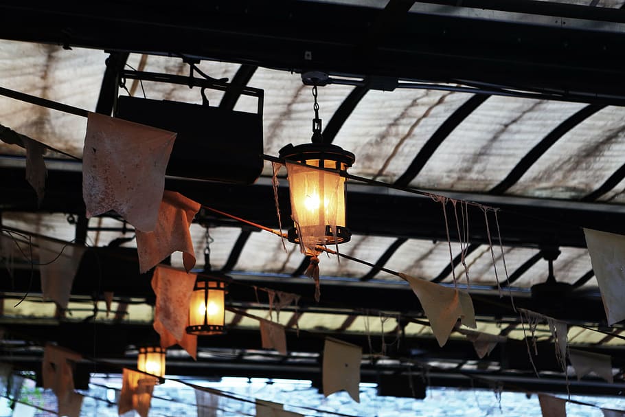 lanterns, light, deco, decoration, lamps, celebration, festive HD wallpaper