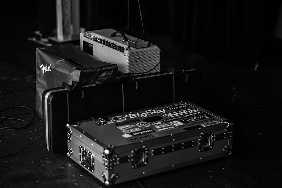 grayscale photography of suitcase, untitled, black and white, HD wallpaper