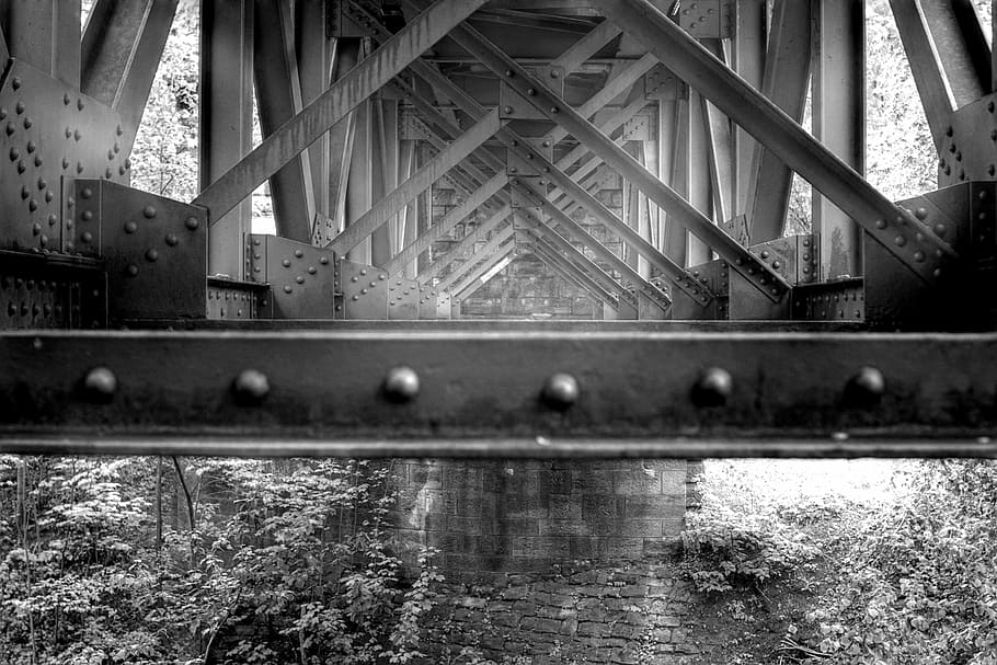 bridge, steel, construction, architecture, building, metal HD wallpaper