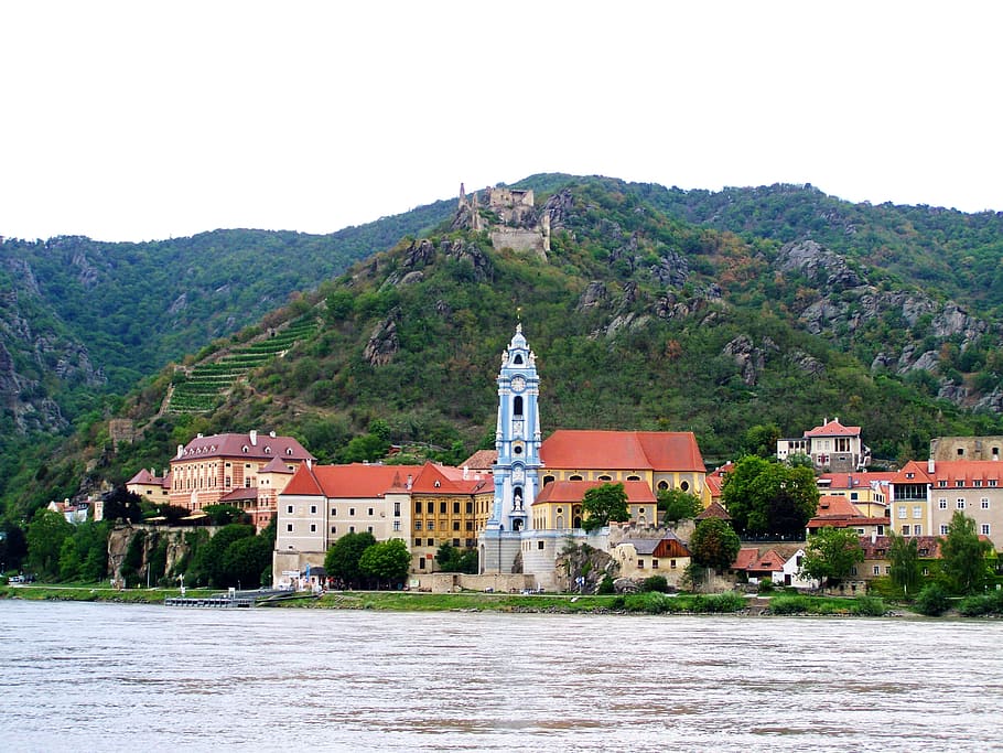 landscape, dürnstein, lower austria, architecture, built structure, HD wallpaper