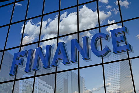 Finance building, facade, mirroring, home, advertising, bank HD wallpaper