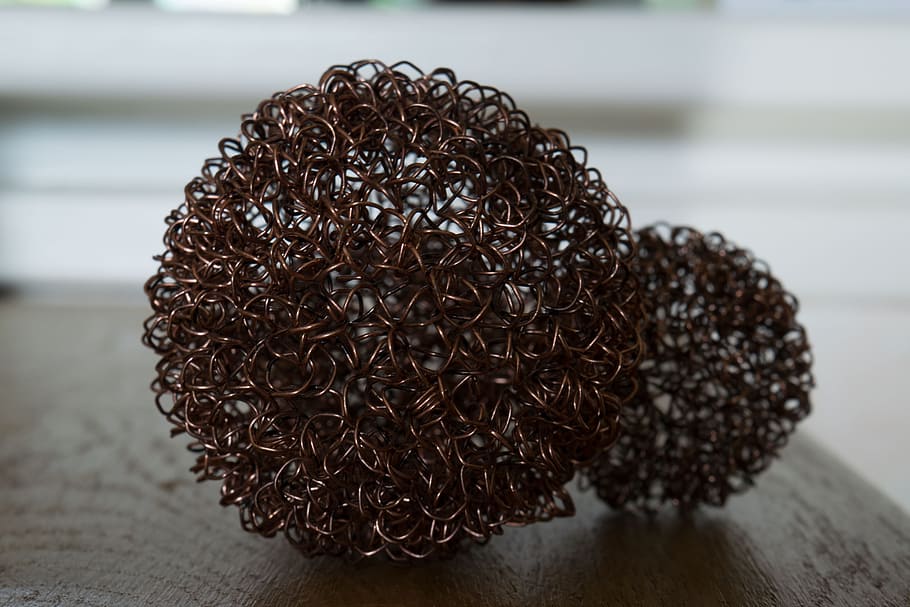 ball, wire, melimelo, image, picture, table, focus on foreground HD wallpaper