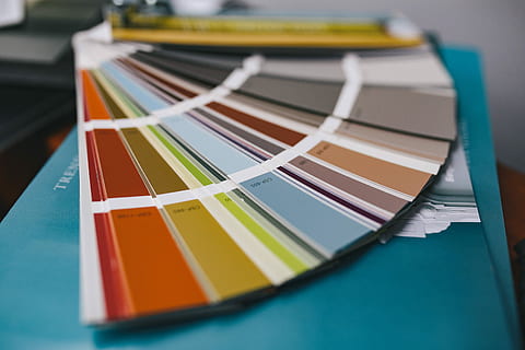 Designer pattern and colour samples, material, catalogue, designs HD wallpaper