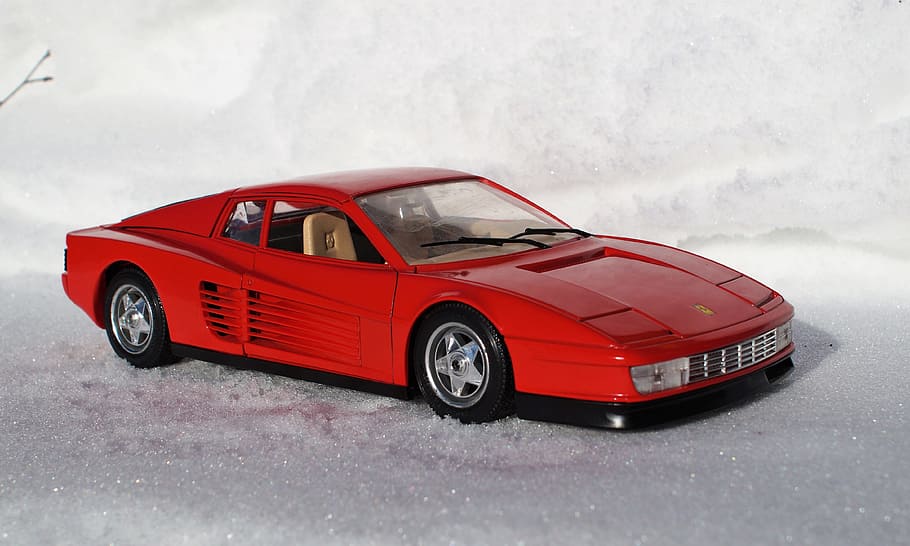 Model Car, Ferrari, Testarossa, Speed, italy, fast, sports car HD wallpaper