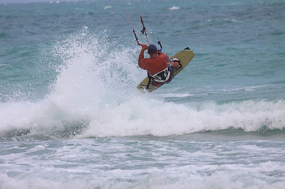 Florida, Ocean, Wave, Man, People, Board, sport, waterfront HD wallpaper