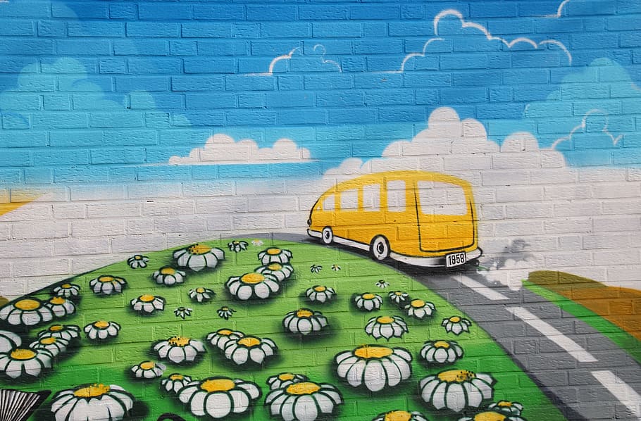 background, color, bright, art, summer, artwork, graffiti, spray HD wallpaper