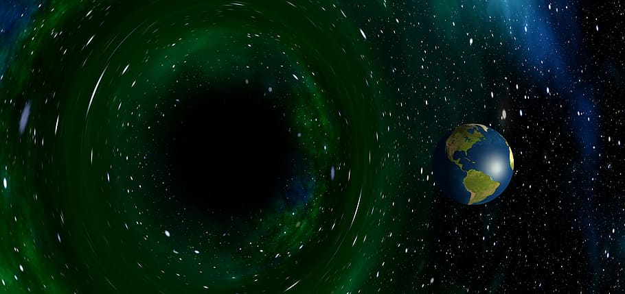 hole, black hole, earth, globe, space, astronomy, planet, a journey of discovery HD wallpaper