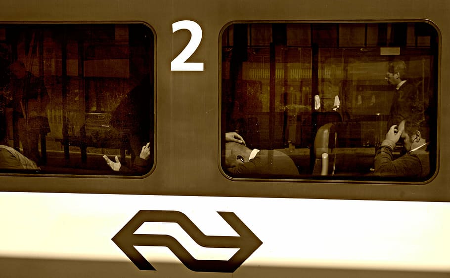 train, railway, passenger, window, train window, people, hands HD wallpaper