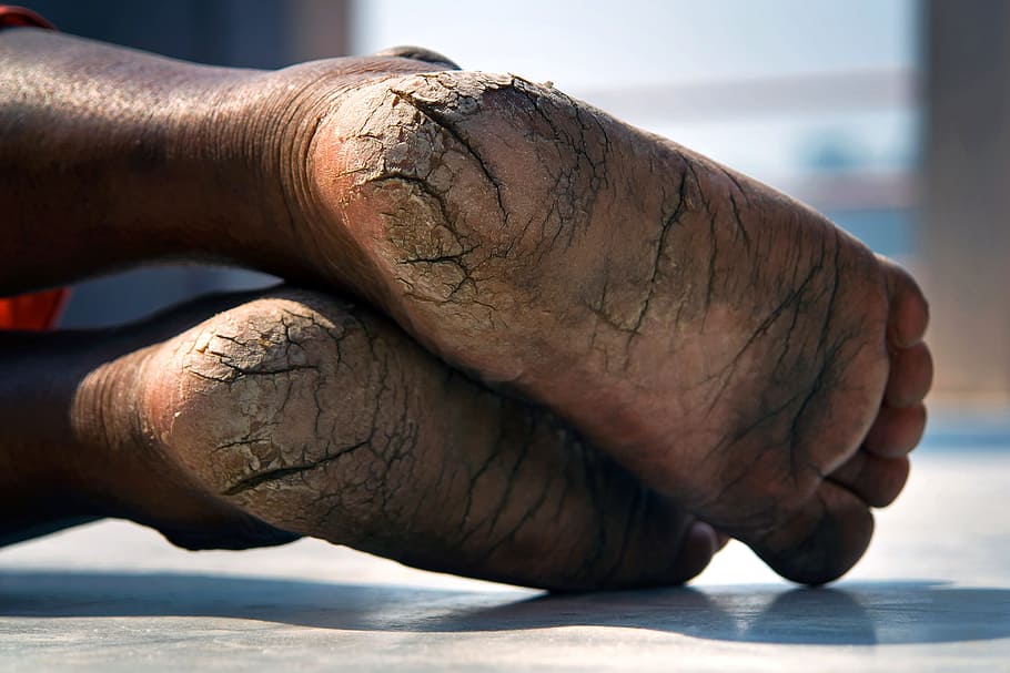 selective focus photography of person's feet, holy, india, asia, HD wallpaper