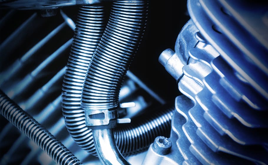 macro shot of motorcycle engine, screw, view details, image retouching, HD wallpaper