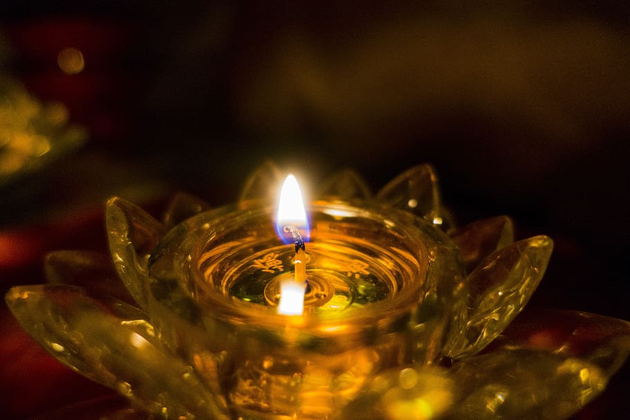 light, glass, lotus, flames, burning, fire, fire - natural phenomenon HD wallpaper