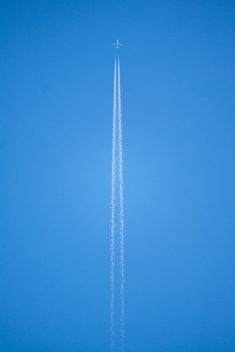 sky, airplane, flight, fly, air vehicle, vapor trail, cloud - sky HD wallpaper