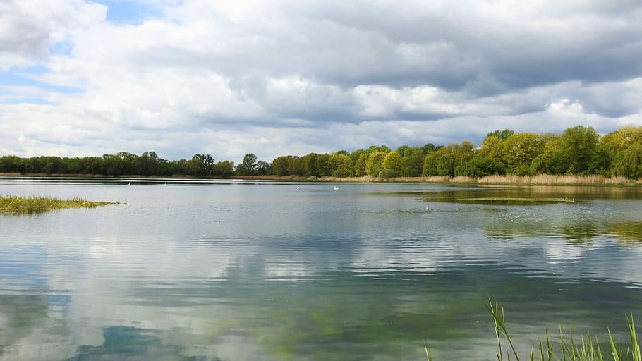 waters, nature, reflection, river, lake, landscape, sky, cloud - sky HD wallpaper
