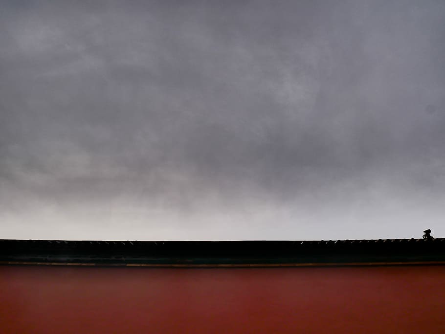 maroon and black maroon under cloudy sky, cloud - sky, nature HD wallpaper