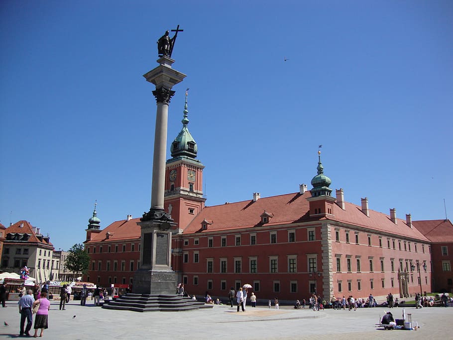 Warsaw, Poland, Architecture, royal castle, sigismund's column, HD wallpaper
