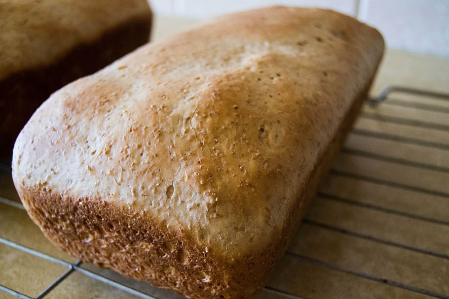 bread, baking, food, bakery, wheat, fresh, loaf, baked, white HD wallpaper