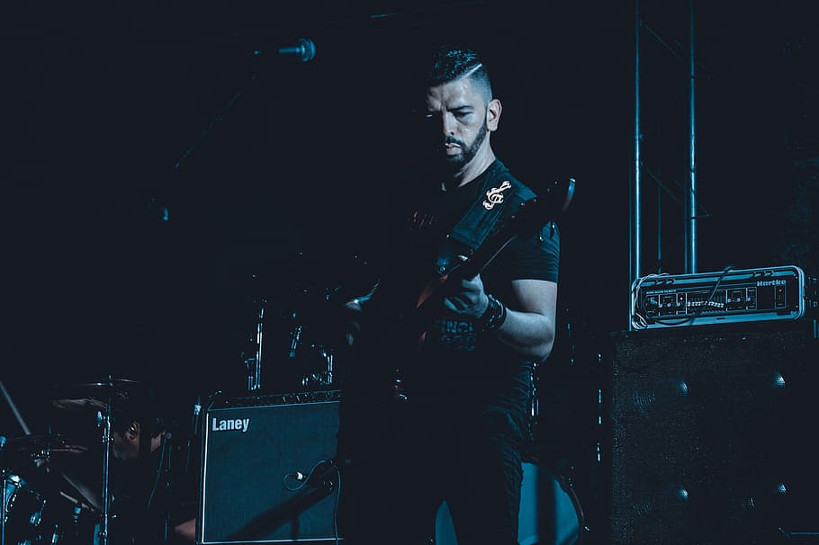 hostile, band, rock, low, show, music, light, artist, black HD wallpaper