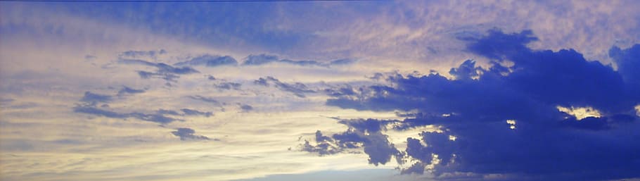 sky, clouds, blue, nature, weather, cloud - Sky, outdoors, summer HD wallpaper