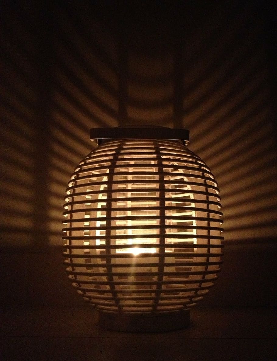 lamp, candle, atmosphere, light, shadow, decoration, indoors HD wallpaper