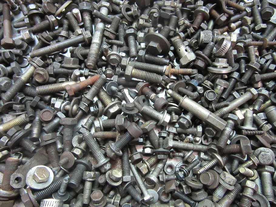 Bolts, Tools, Fix, Industrial, Metal, steel, technical, stainless HD wallpaper