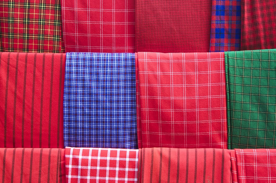 tartars, fabric, textile, diamonds, tissue, massai, backgrounds HD wallpaper