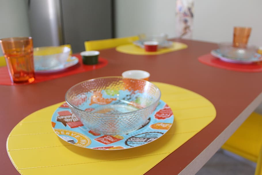 table, plate, kitchen, food and drink, indoors, crockery, no people HD wallpaper