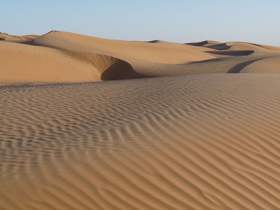 landscape photograph of desert, sand, sand dunes, climate, arid climate HD wallpaper