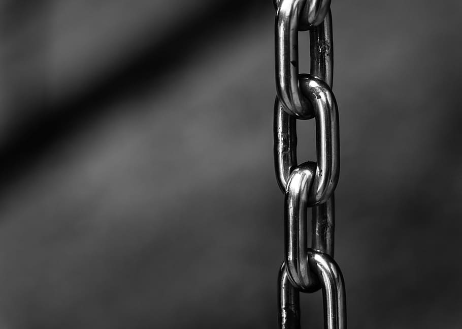 gray metal chain in closeup photo, industry, production, produce, HD wallpaper