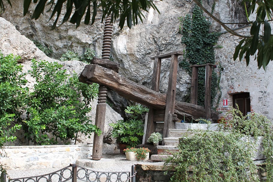 Architecture, Tool, Pump, Middle Ages, water, wood, historically HD wallpaper