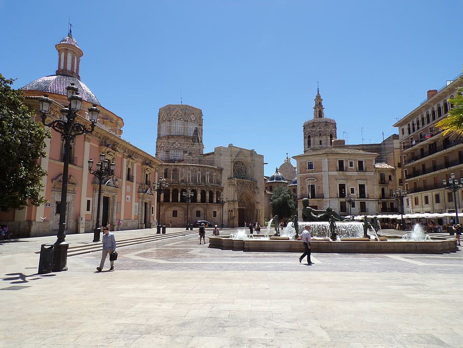 spain, value, piazza, cathedral, built structure, architecture HD wallpaper