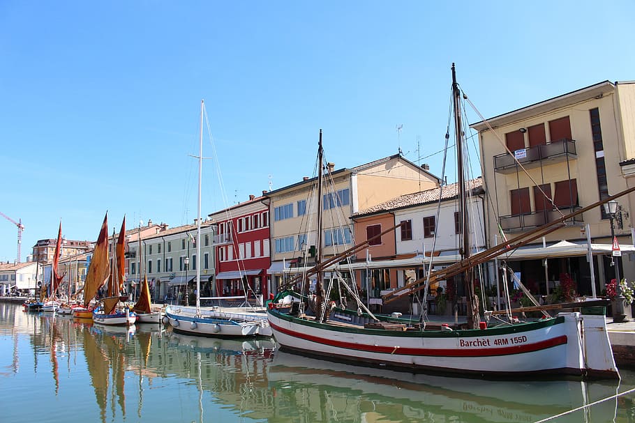 italy, emilia-romagna, centre, history, port, nautical vessel HD wallpaper