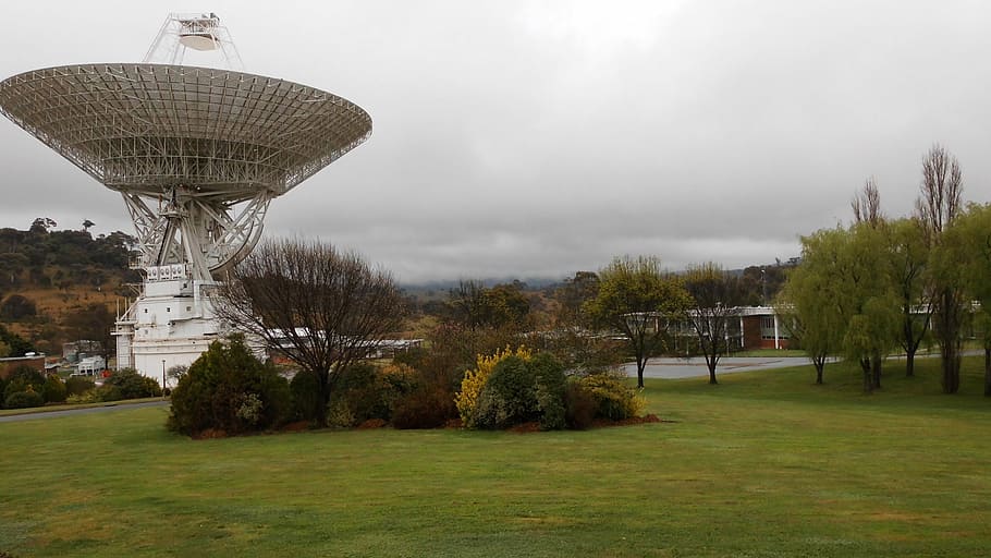 space, tidbinbilla, space flight, aerospace, satellite dish HD wallpaper