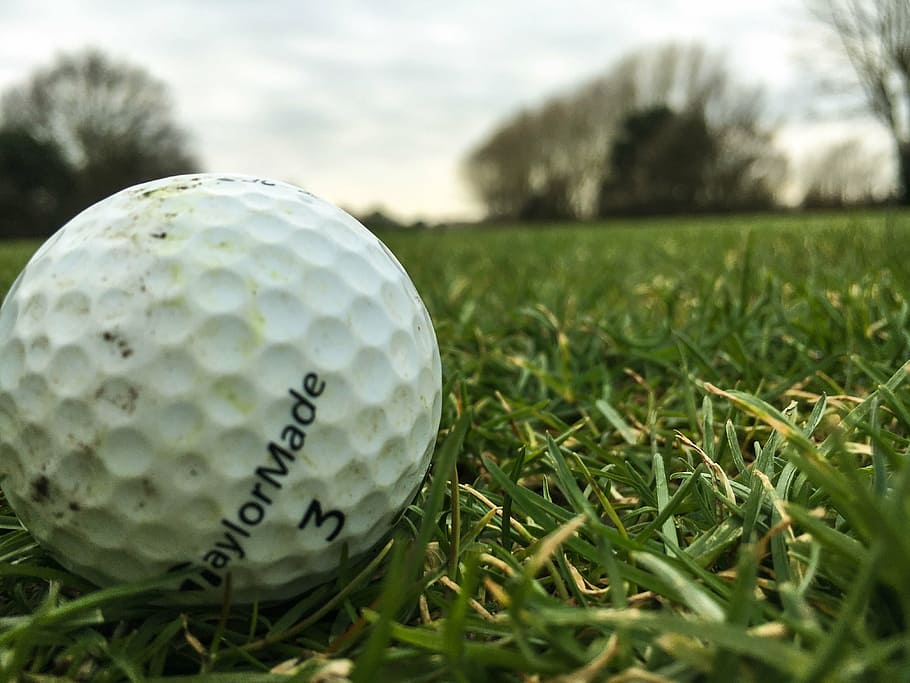 golf, golfball, golf course, grass, green, sports, par, golf ball, HD wallpaper