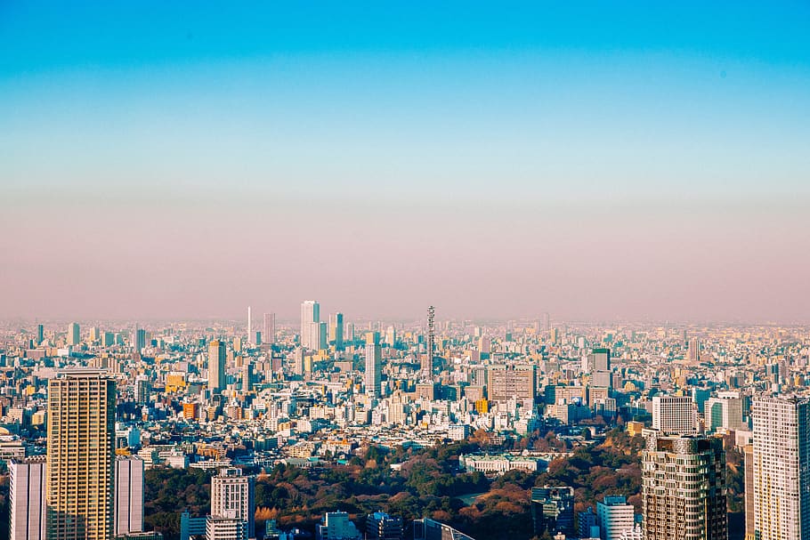 tokyo, day, high rise building, japan, city, roppongi, hills, HD wallpaper
