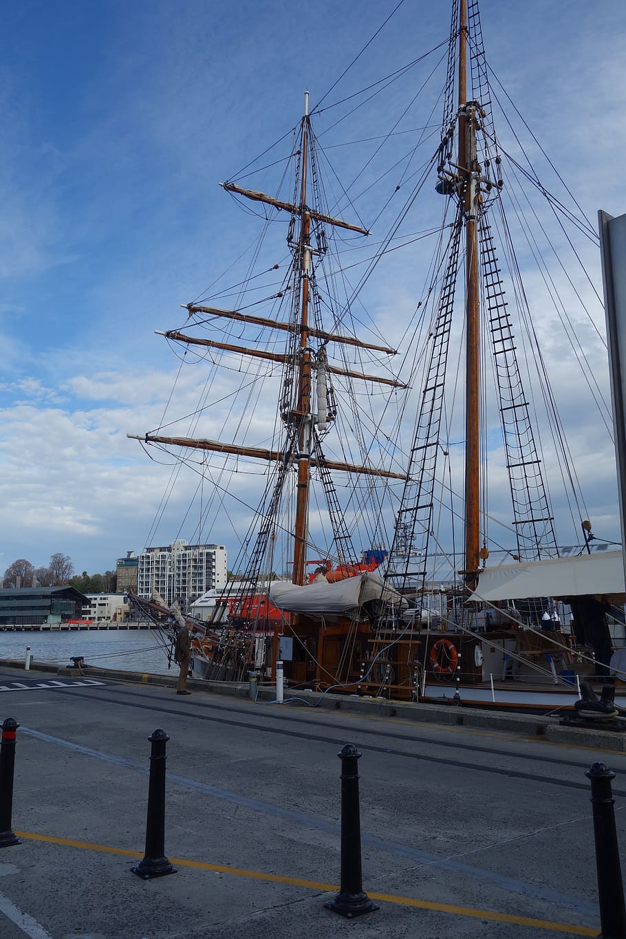 ship, boat, sea, nautical vessel, sailboat, transportation HD wallpaper