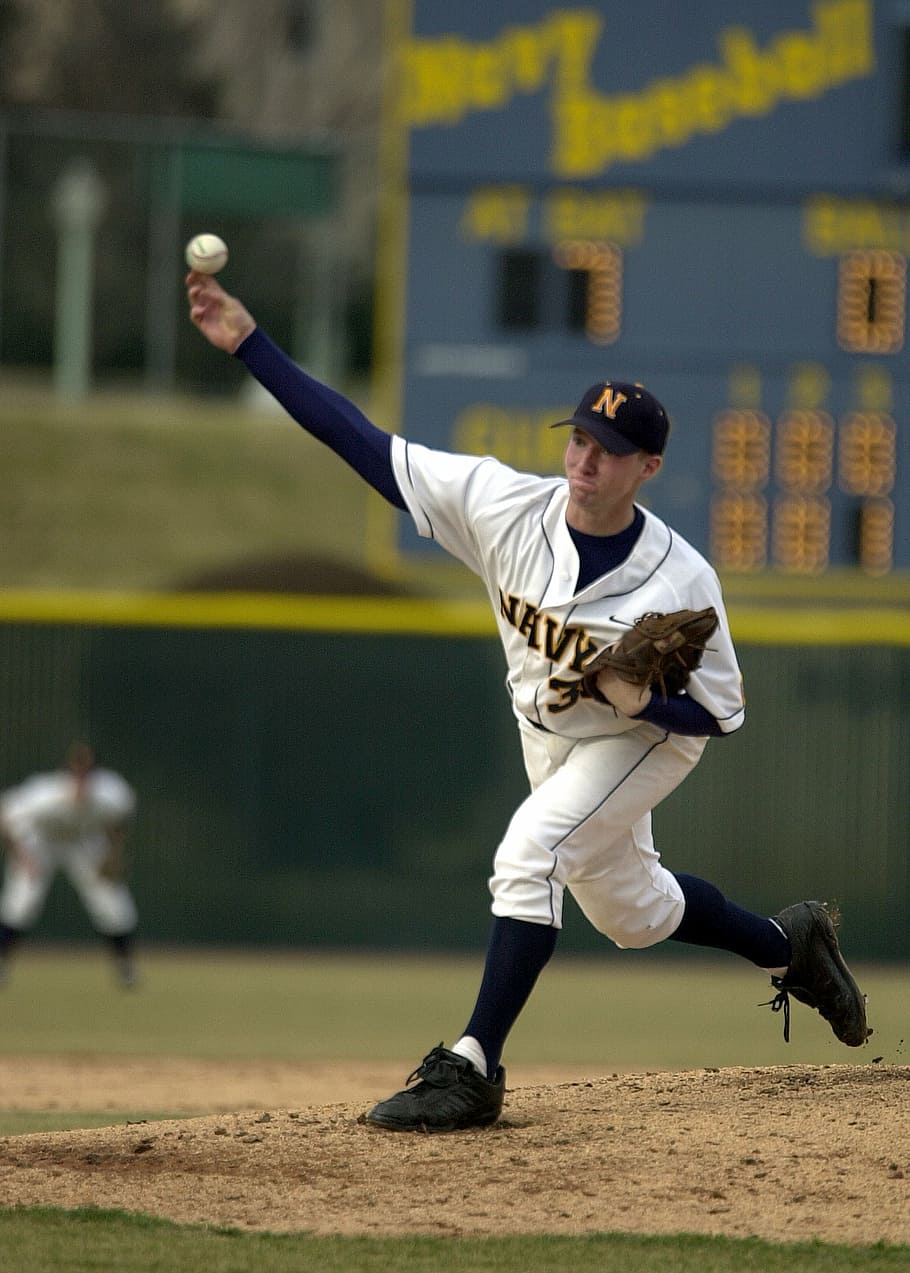 baseball, pitcher, throw, athlete, college, game, sport, infield HD wallpaper