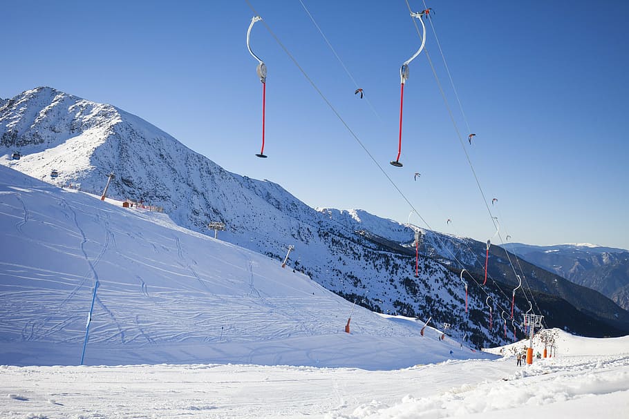snow, mountain, ski, winter, mountain landscape, cold, skiing HD wallpaper