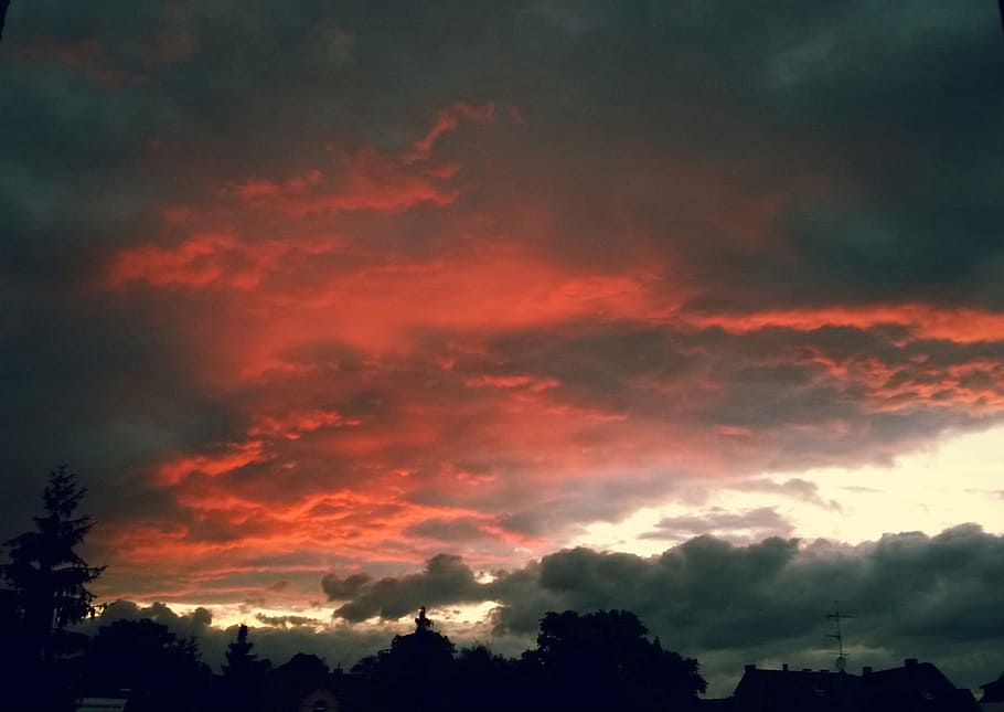 Sun, Germany, Sunshine, Sky, dramatic sky, cloud - sky, no people HD wallpaper
