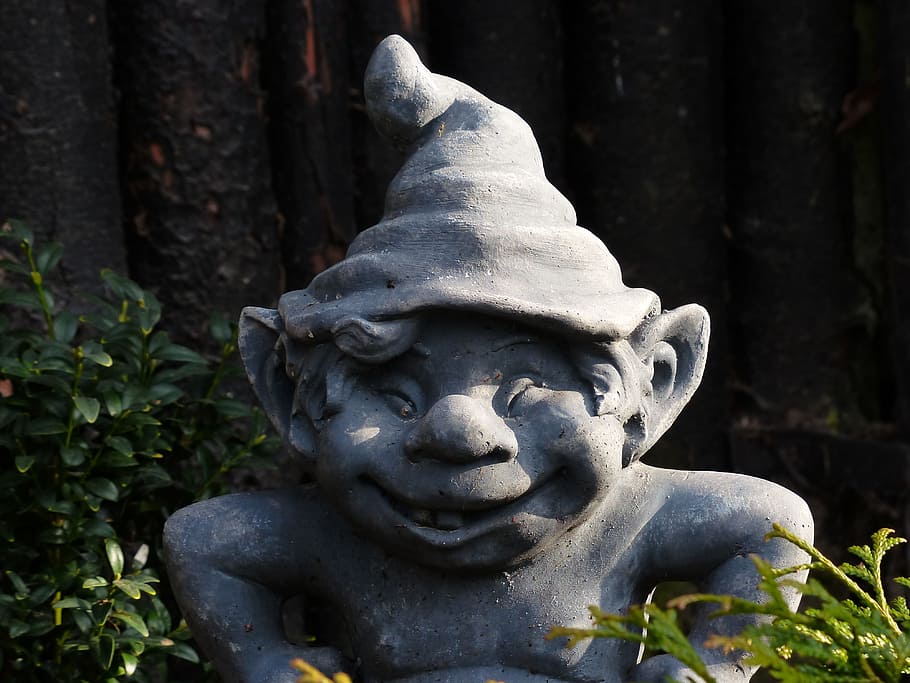 Dwarf, Kobold, Garden Gnome, garden figurines, figure, stone figure, HD wallpaper
